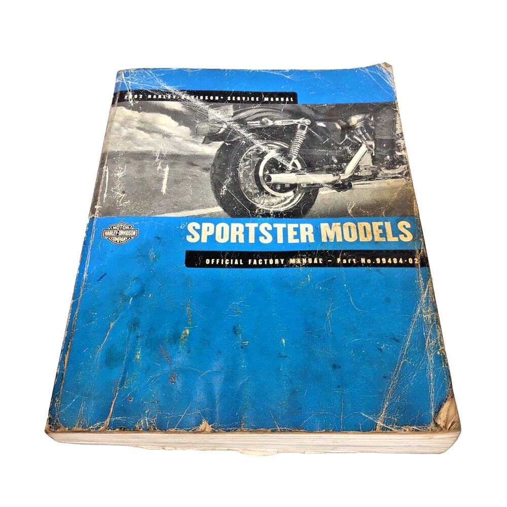 Harley-Davidson Official Factory 2002 Sportster Service Manual Book 99484-02